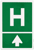 Hospital road sign